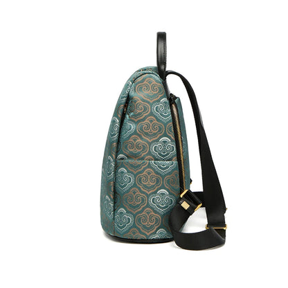 Limited New ZOOLER Handmade Cow Leather Backpack Women Fashion Bag Luxury Large Capacity Backpack Chinese Style #SC2050