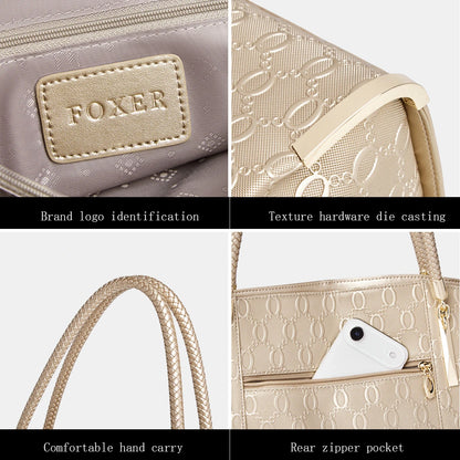 FOXER Elegant Split Leather Handbag
