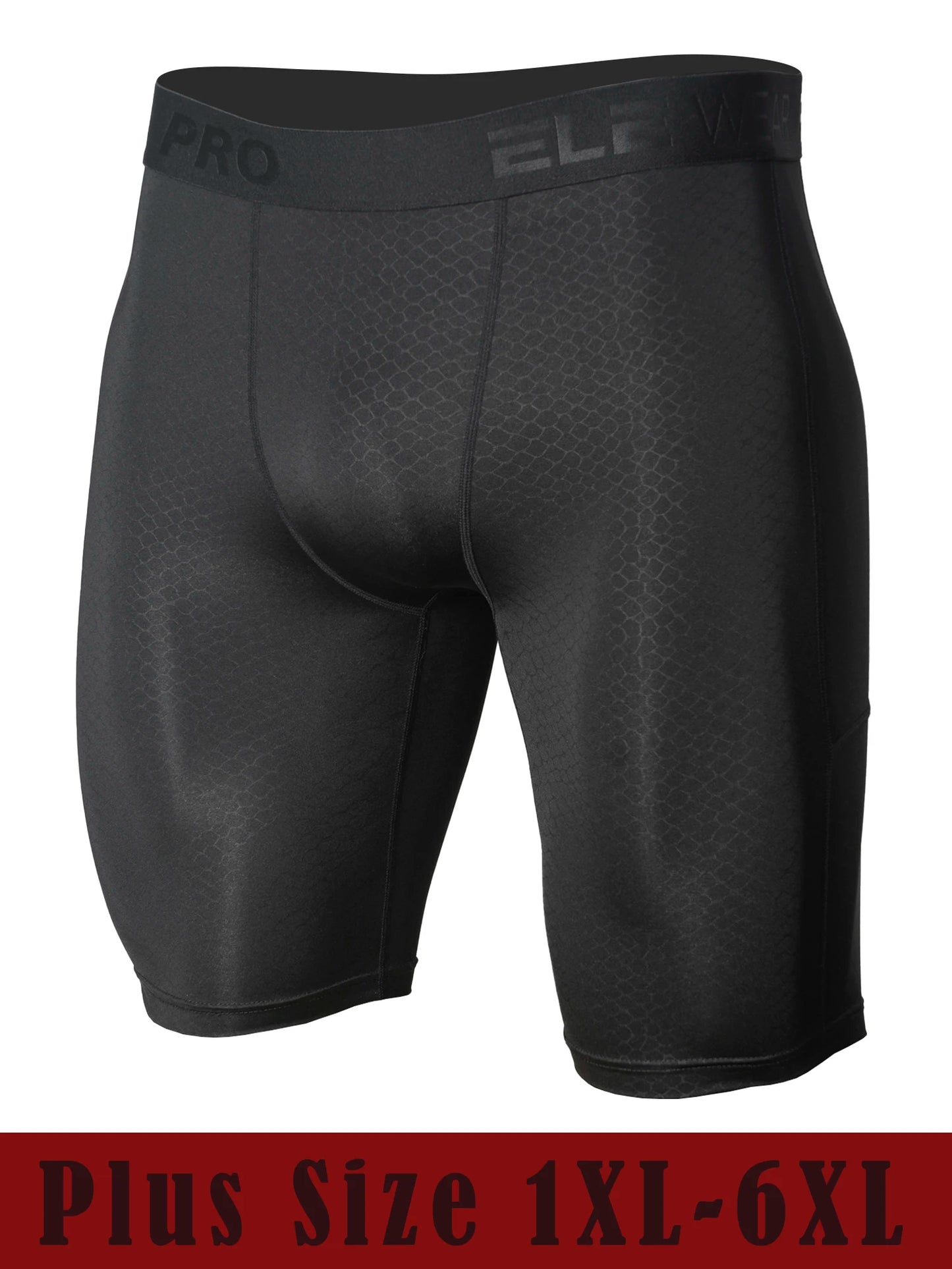 Men's Sports Running Underwear with Side Pockets, Plus Size 1XL-6XL