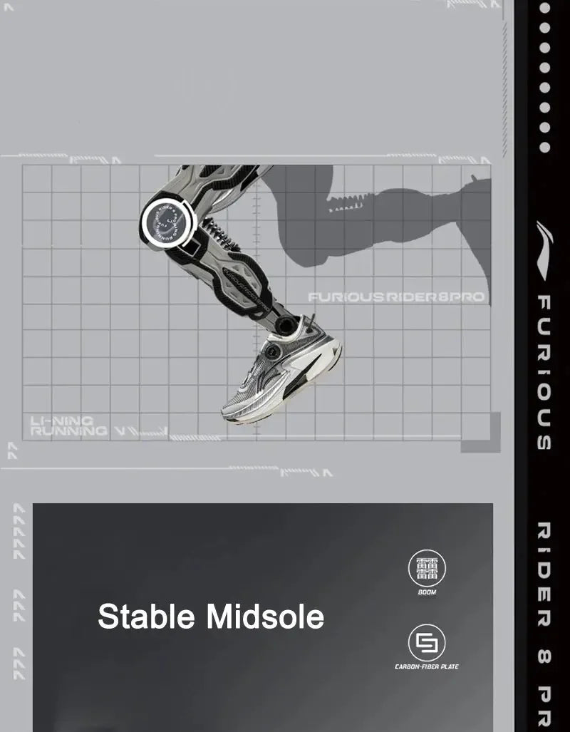 Li-Ning Women's FURIOUS RIDER 8 PRO BOOM FIBER Sneakers - ShopHub