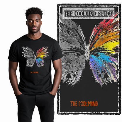 COOLMIND X0111 Butterfly Bliss Graphic Cotton Tee