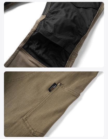SIMWOOD 2026 Spring New Draping Motorcycle Riding Jeans Men 10oz Fashion Denim Trousers