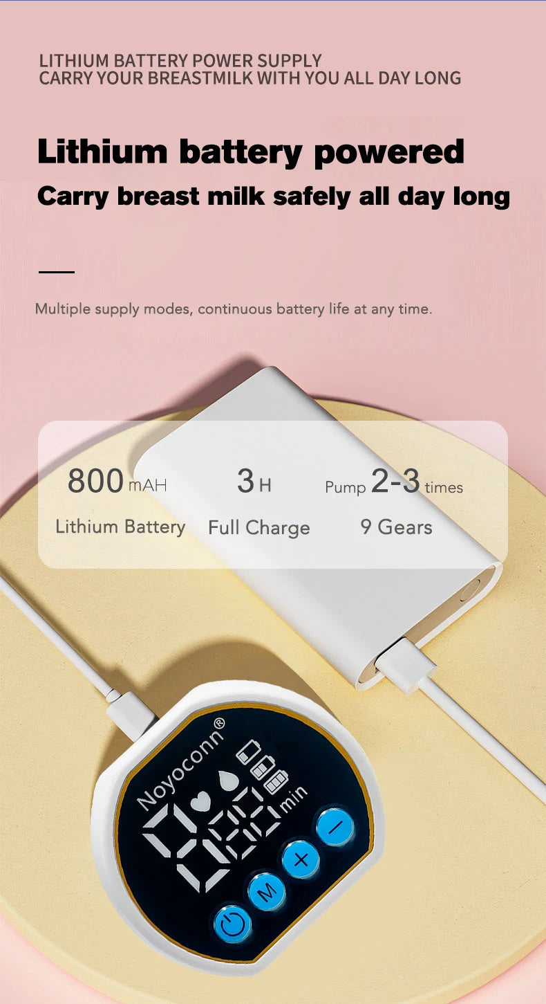 MAMIJOY Portable Double-sided Wearable Smart Breast Pump