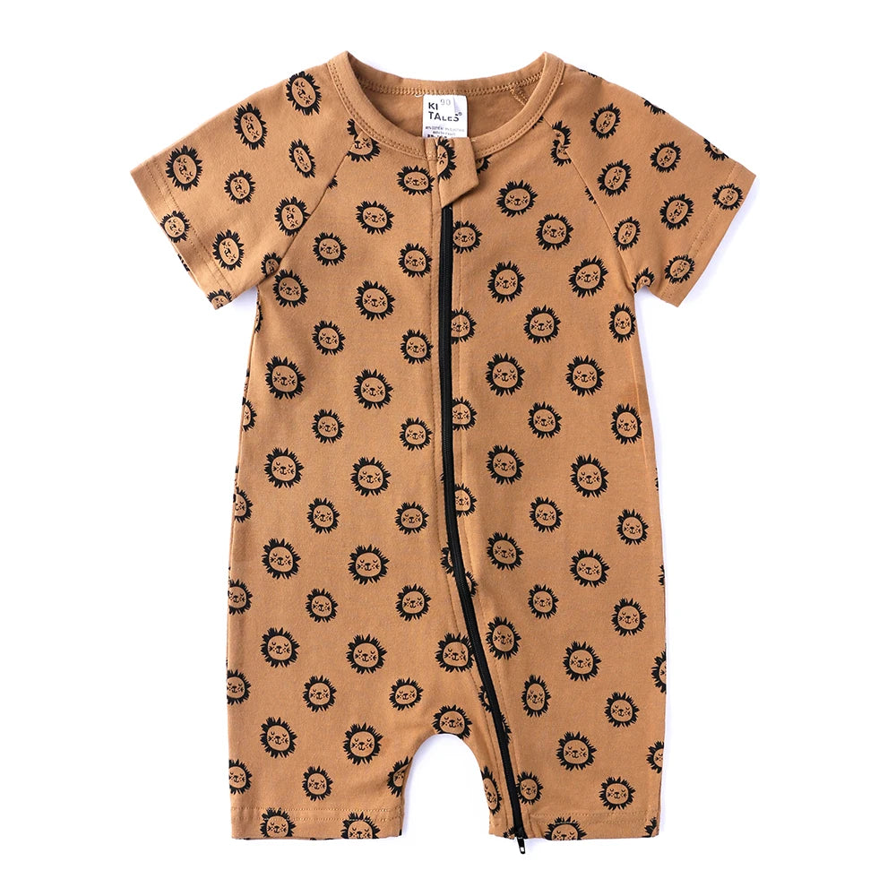Kids Tales Sunshine Stories Cotton-Blend Printed Romper