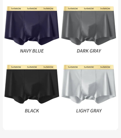 MiiOW Silky Ice Silk Men Boxers - 3Pcs