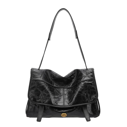 FOXER Wrinkled Genuine Leather Women's Crossbody Bag