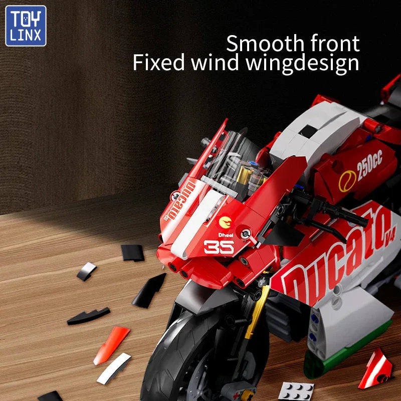 TOYLINX 883 PCS Collectible Motorcycle Display Model - ShopHub