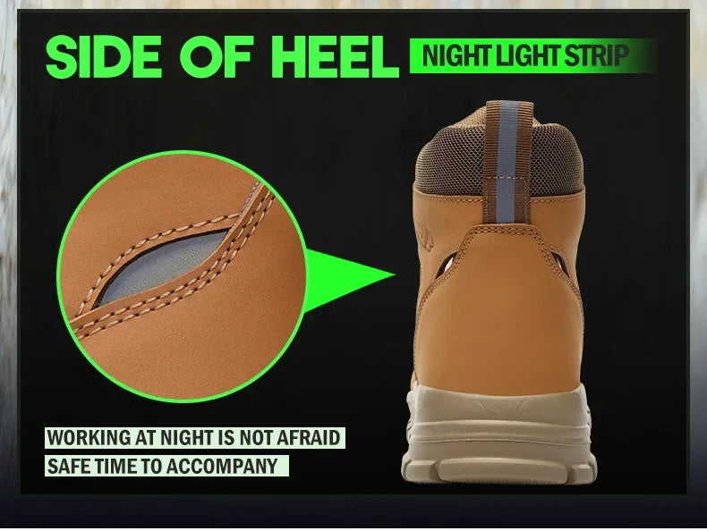 Kankeirr Men's Steel Toe Safety Boots - ShopHub