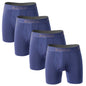 4 Pack Men's Breathable Boxershorts with Opening - Plus Size