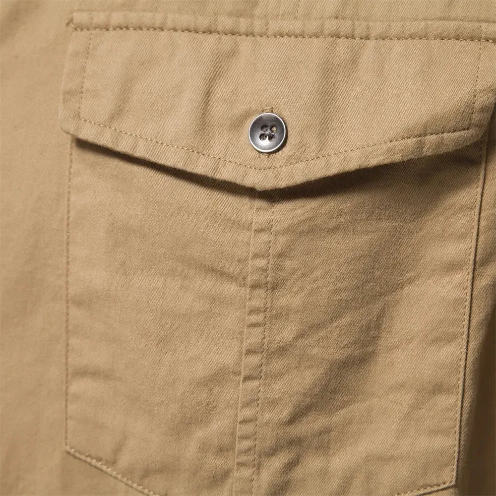 AIOPESON Military Style Pocket Shirts - ShopHub