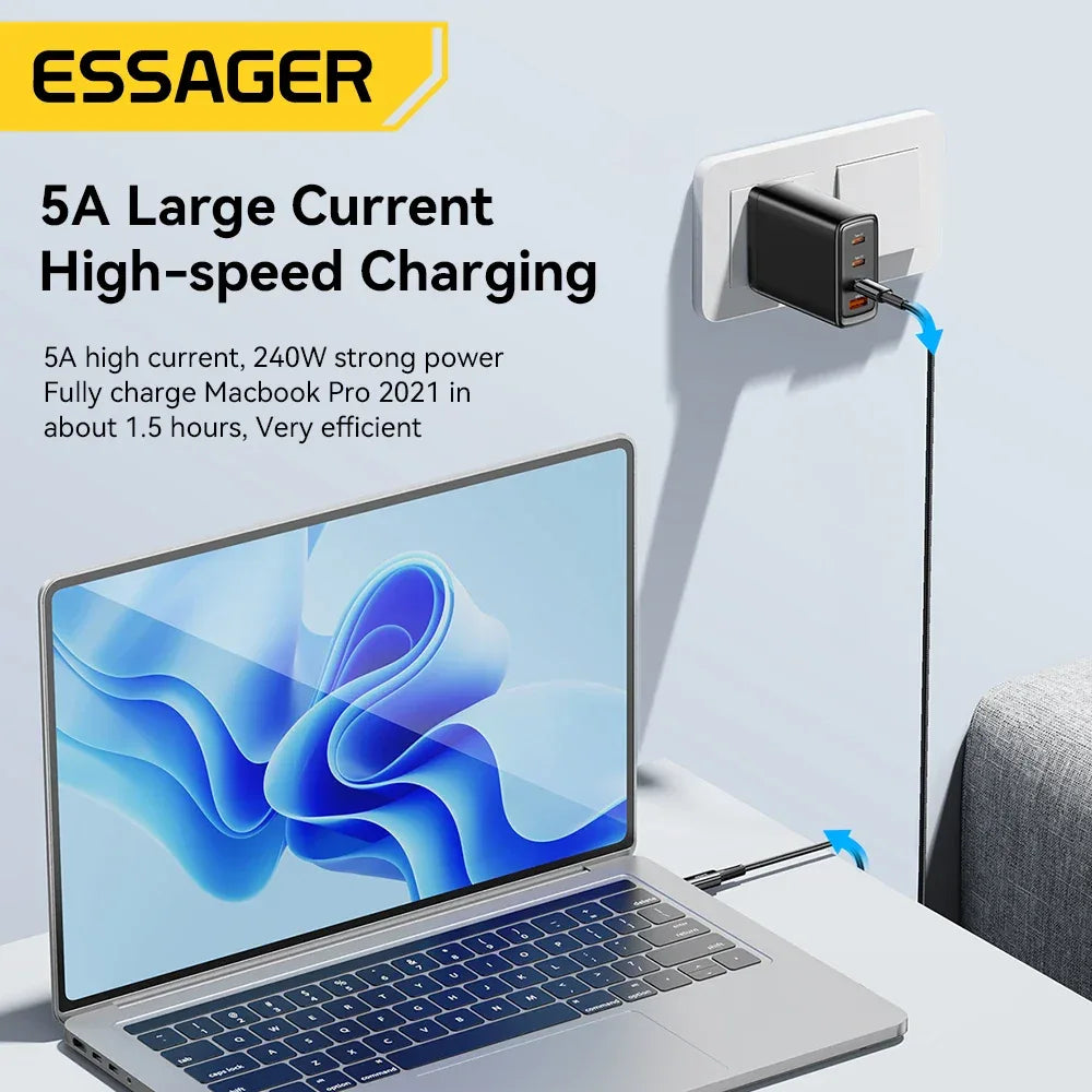 Essager 240W Super Fast Charge Type-C Cable - ShopHub