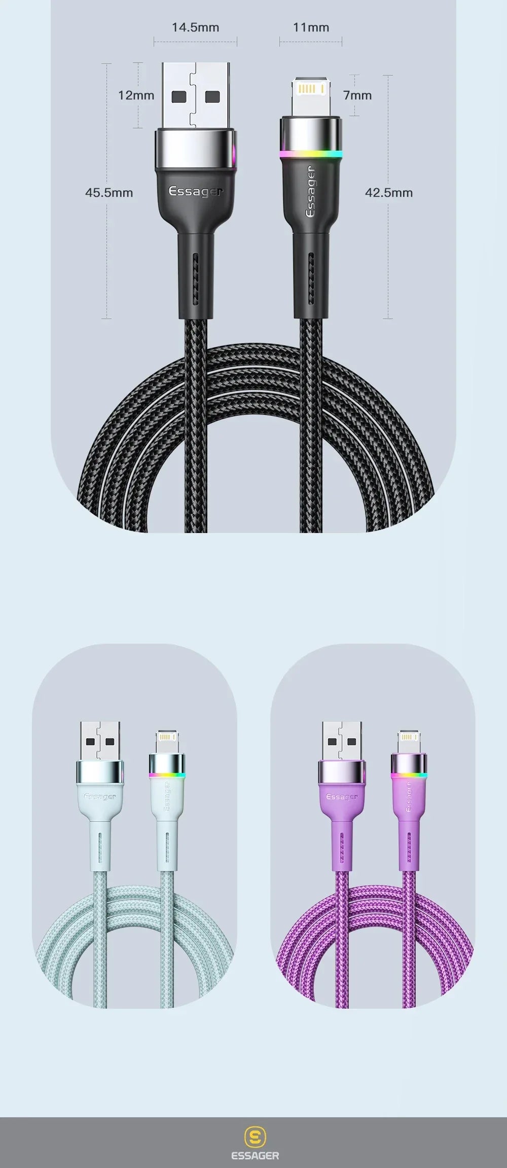 Essager LED USB Cable - ShopHub