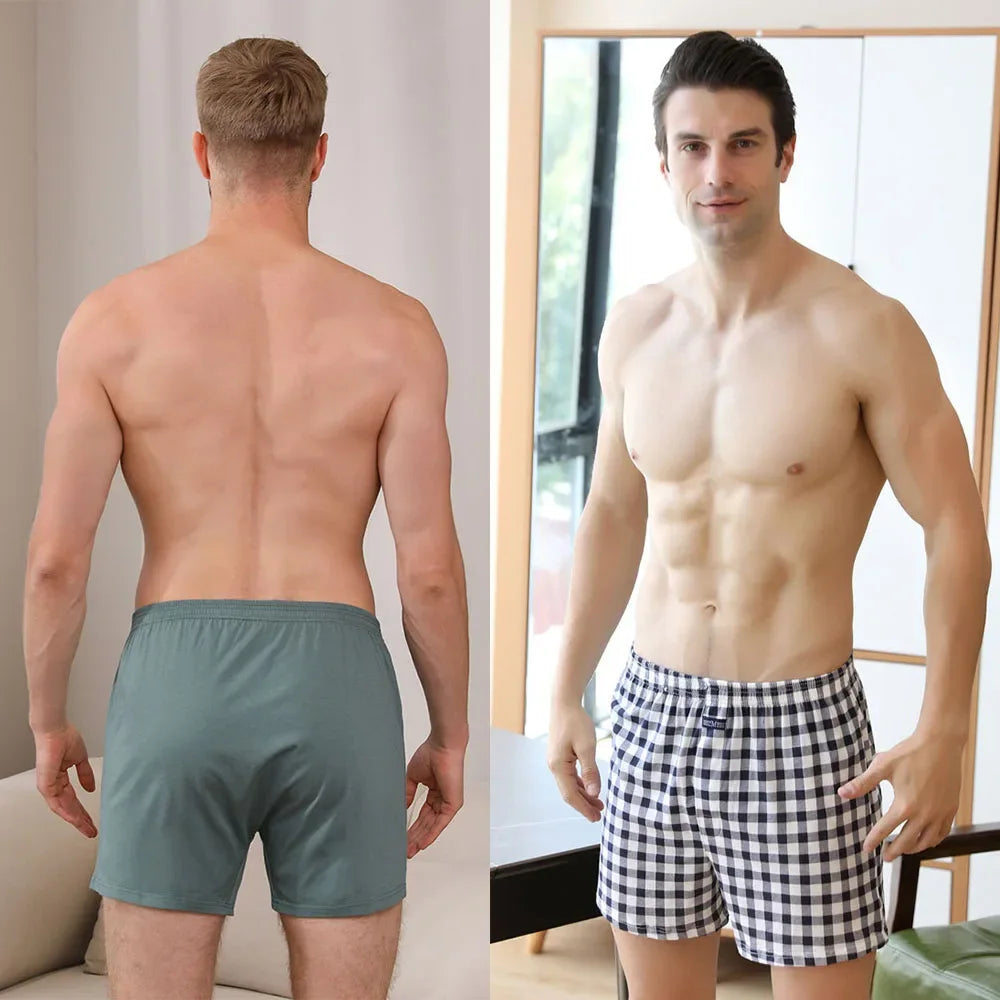 Men's 3 Pack 100% Cotton Pajama Shorts - ShopHub