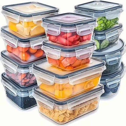 6-Piece Plastic Food Storage Containers Set
