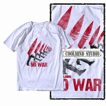 COOLMIND X0009 Anti-War Graphic Cotton Tee