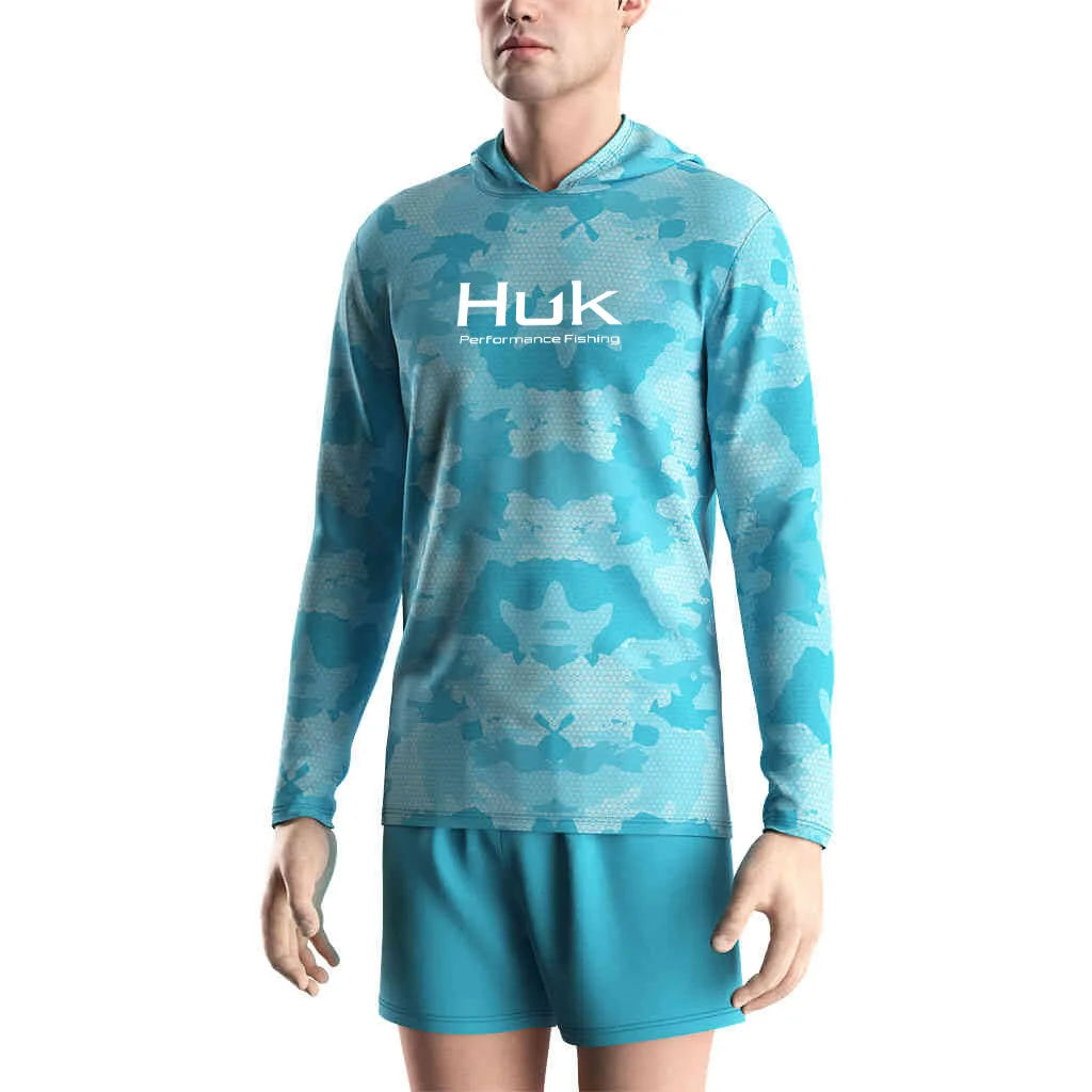 Mens Fishing UV Protection Hoodie - Lightweight Outdoor 3D Printing Nerve Cells Casual Streetwear