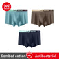 MiiOW Men's Antibacterial Underwear 3Pcs Cotton Boxers