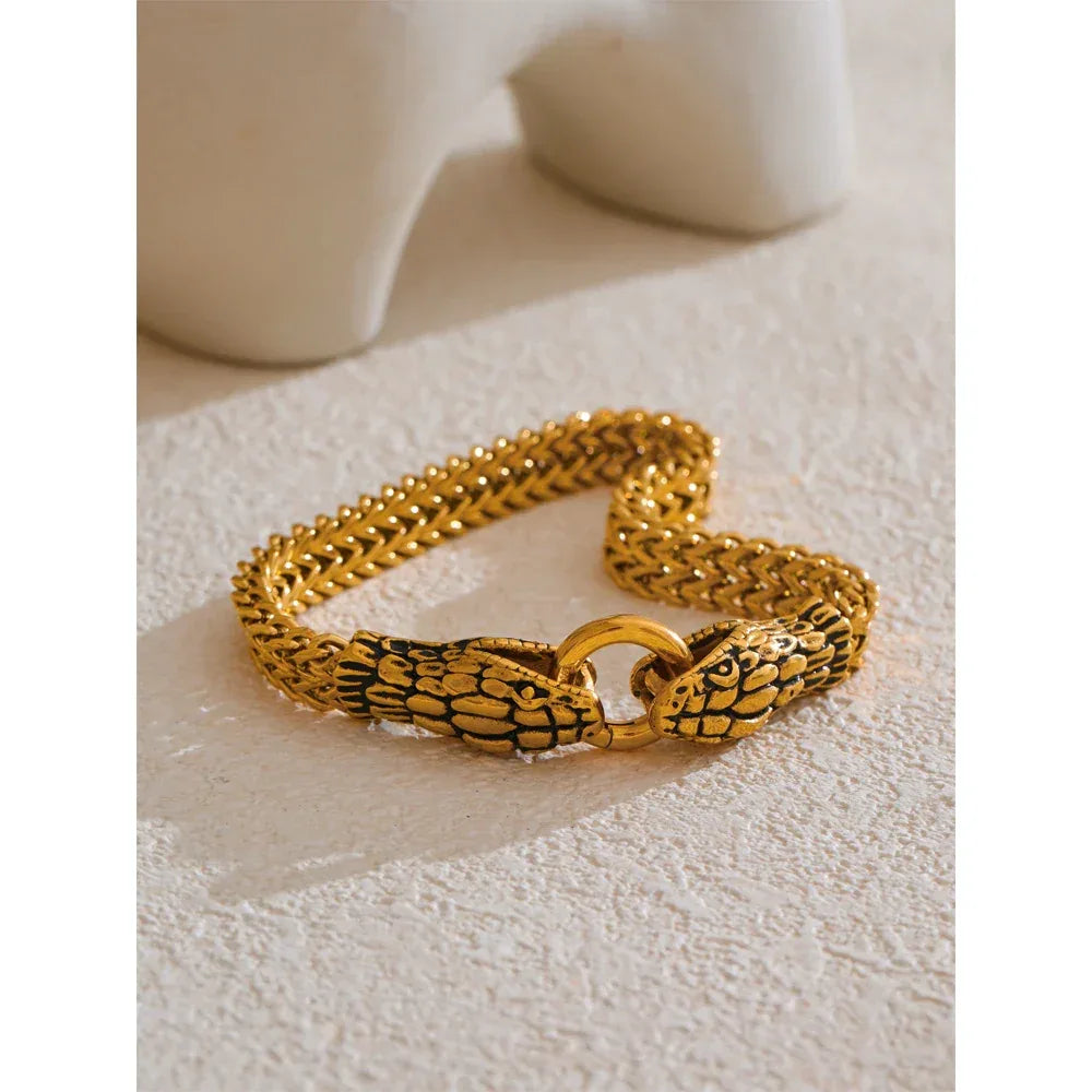 23cm Men's Snake Bracelet - ShopHub