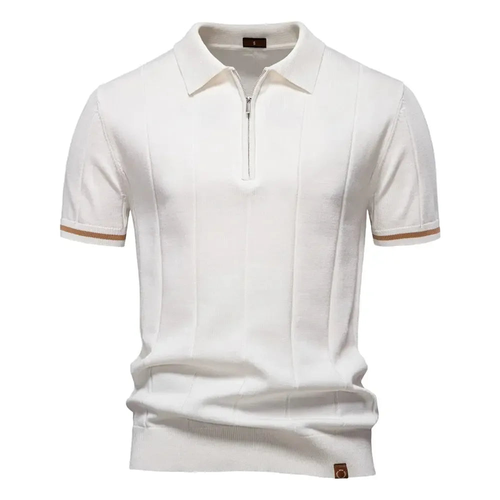 Men's Knit Cotton Polo Shirts - ShopHub