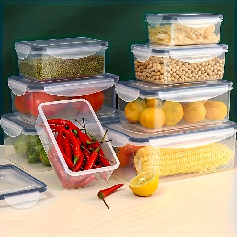 Set BPA-Free Airtight Food Containers with Locking Lids