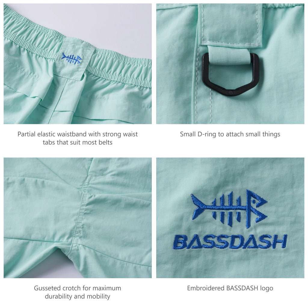 BASSDASH Men's 6" Fishing Shorts ShopHub