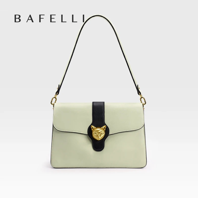 BAFELLI Full-Leather Square Shoulder Bag