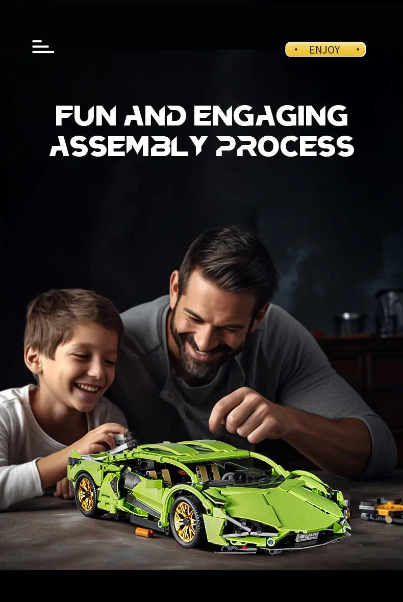 TOYLINX 1:14 Technical Building Blocks Racing Car Model - ShopHub