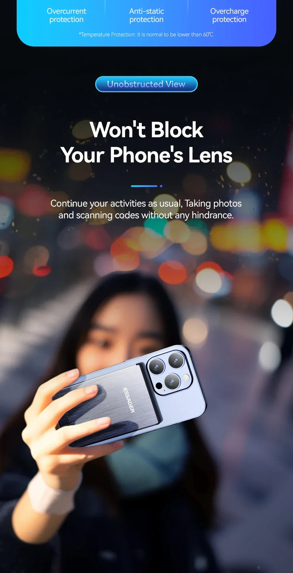 Essager PD 20W Magnetic Wireless Charging Bank - ShopHub