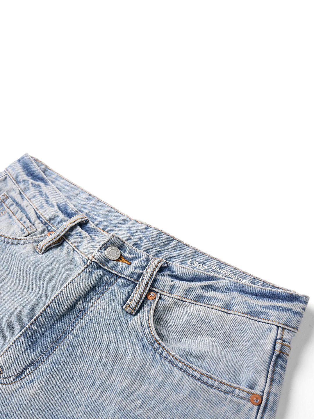 SIMWOOD 2026 Autumn New Loose Straight 13.5oz  100% Cotton Washed Vintage Jeans Men Plus Size Denim Trousers