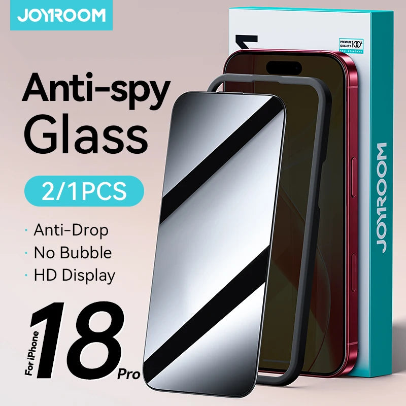 Joyroom Anti-Spy Glass Privacy Screen Protectors For iPhone 18 & 17