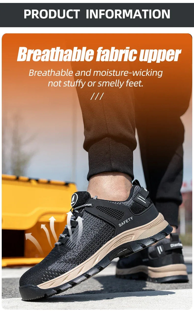 Unisex Indestructible Non-Slip Work Shoes With Steel Toes - ShopHub