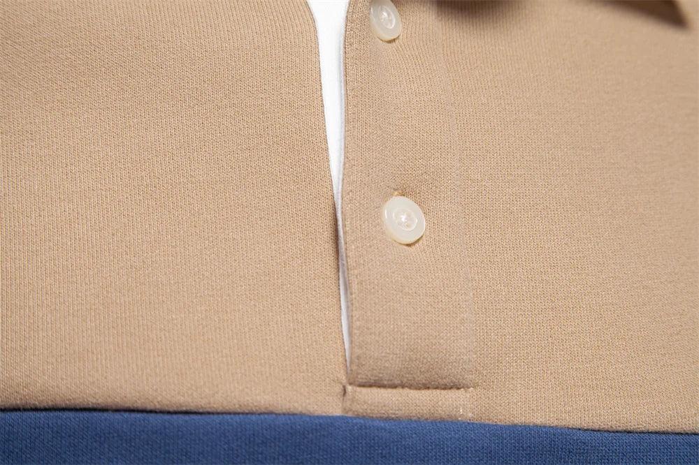 AIOPESON Men's Premium Cotton Block Sweatshirts - ShopHub