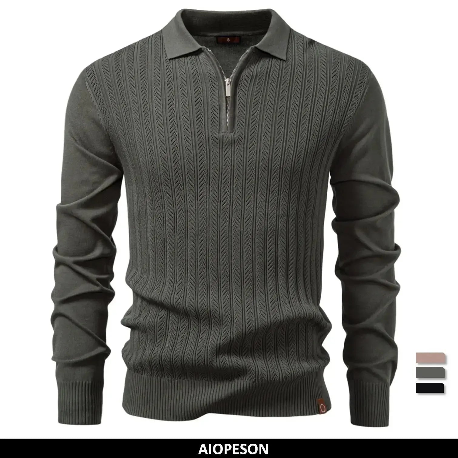 AIOPESON Premium Solid Colour Jumpers - ShopHub