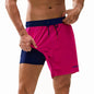 Men's DATIFER 2026 Beach Embroidery Logo Boardshorts with long lining, elastic waist, suitable for swimming, gym, and boating.