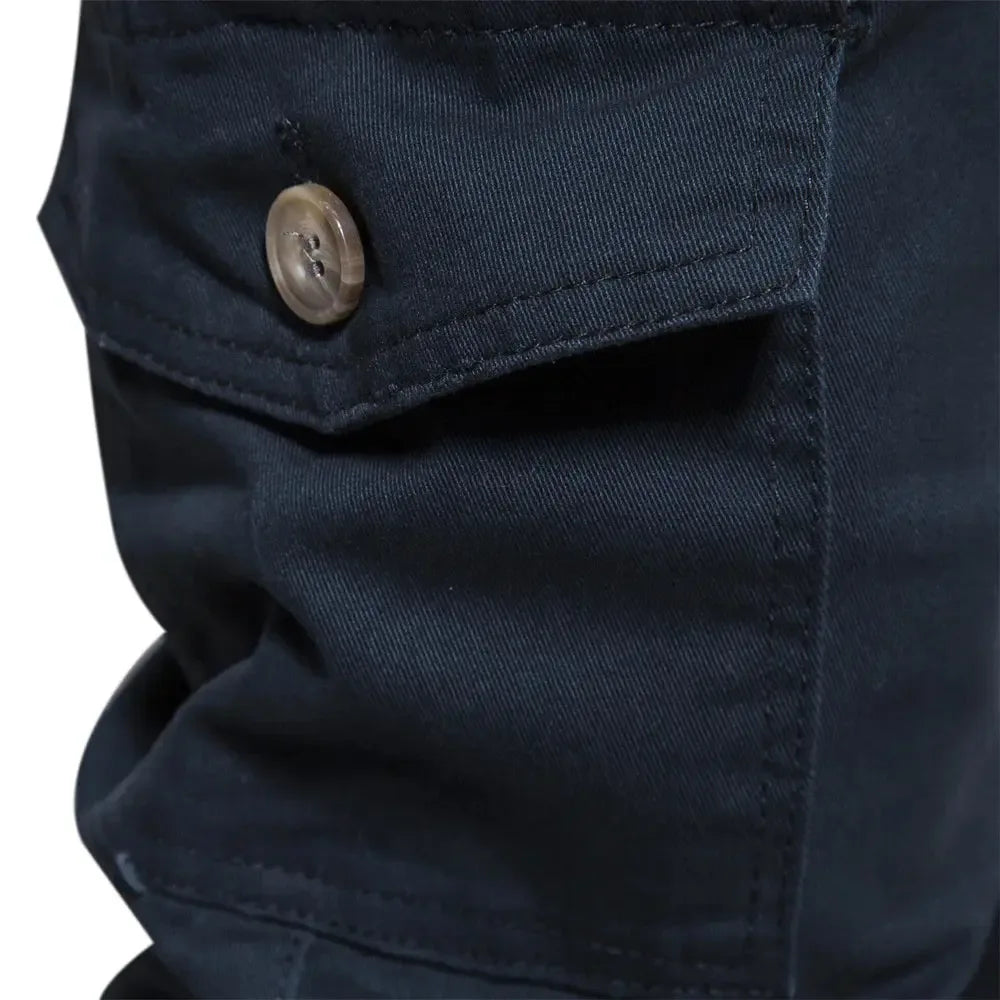 AIOPESON 100% Cotton Men's Cargo Trousers - ShopHub
