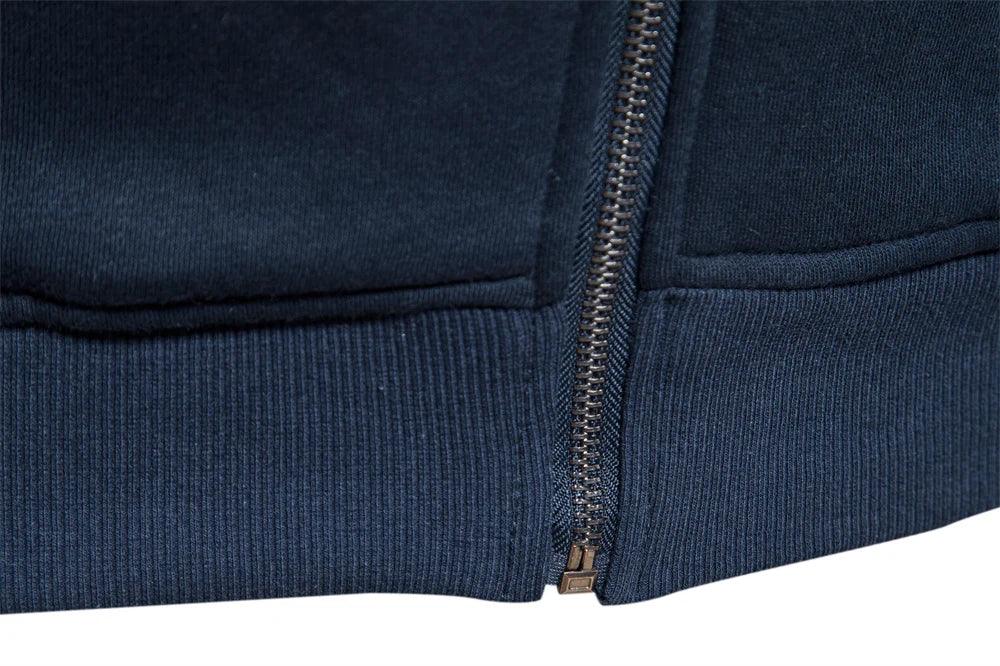 AIOPESON Cotton-Blend Zip-Up Sweatshirts - ShopHub