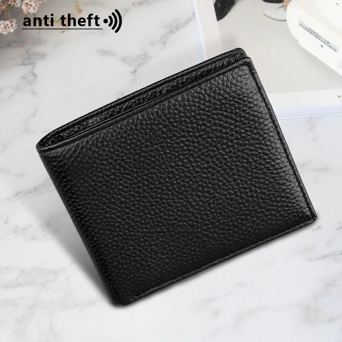 Rfid Men's Genuine Leather Wallet
