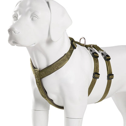 TRUELOVE  Pet Harness Double-H Nylon Personalized Dog Harness NO PULL Reflective Breathable Adjustable YH1803