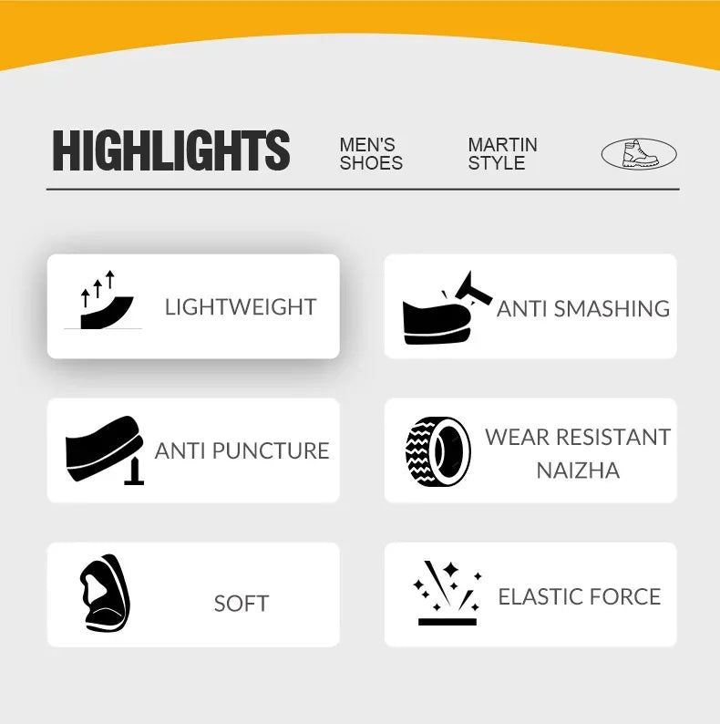 Kankeirr Men's Indestructible Work Boots - ShopHub