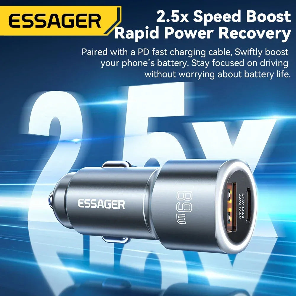 Essager USB C Car Charger - ShopHub