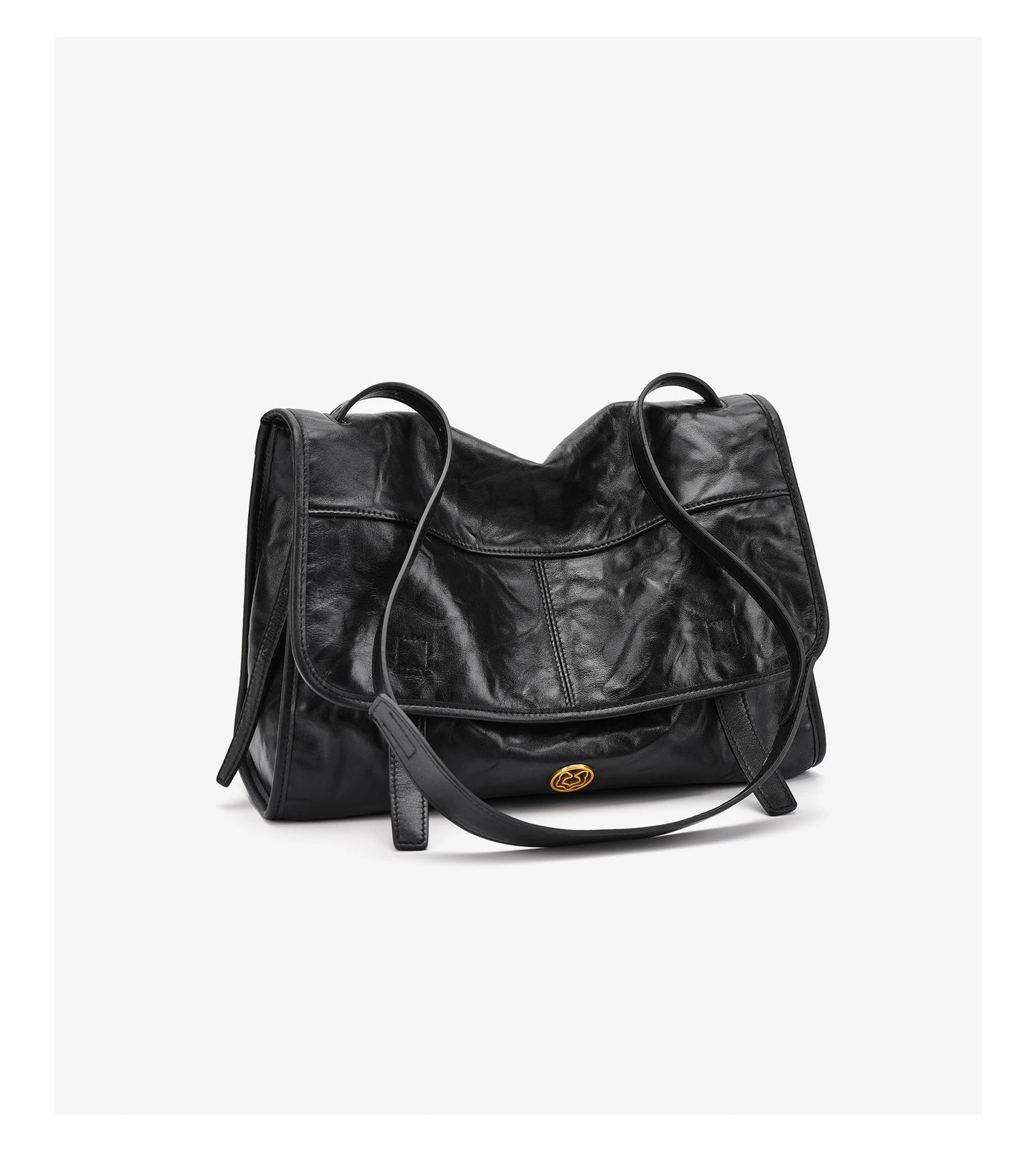 FOXER Wrinkled Genuine Leather Women's Crossbody Bag