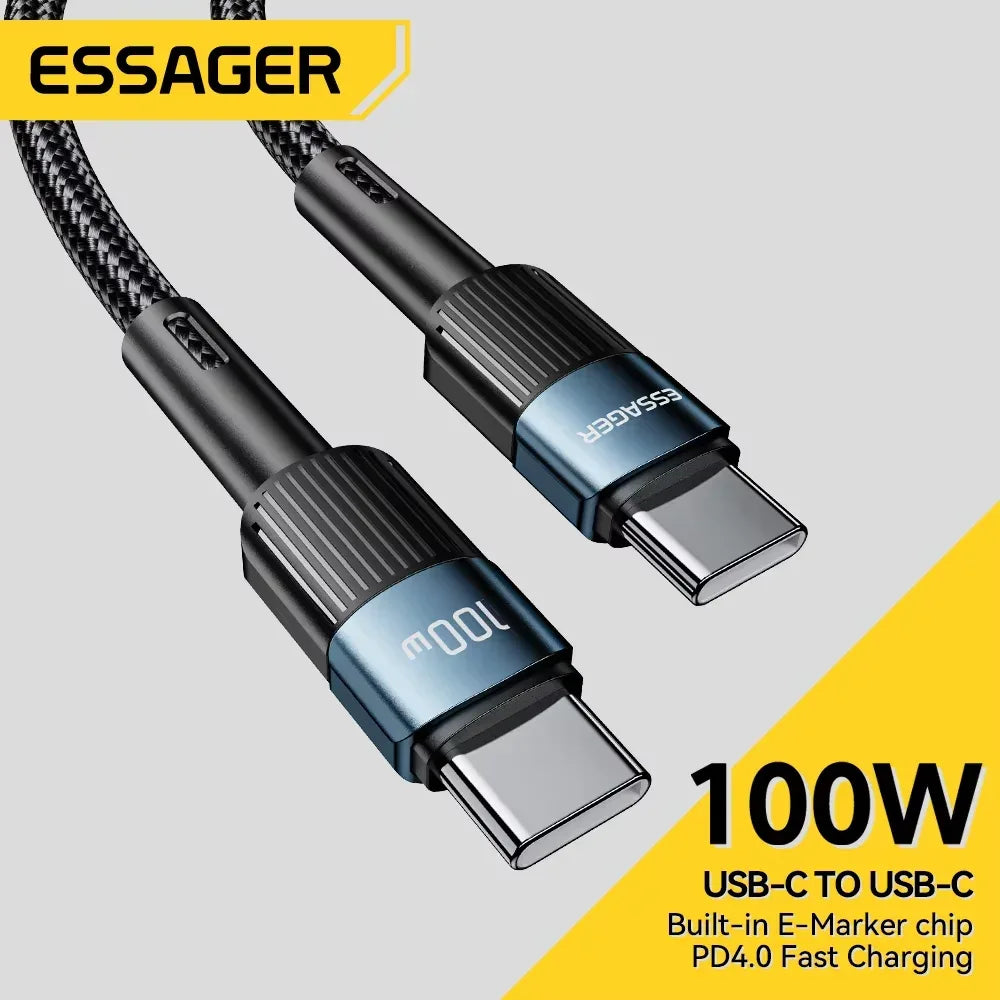 Essager 100W USB Type C to USB C Cable - ShopHub