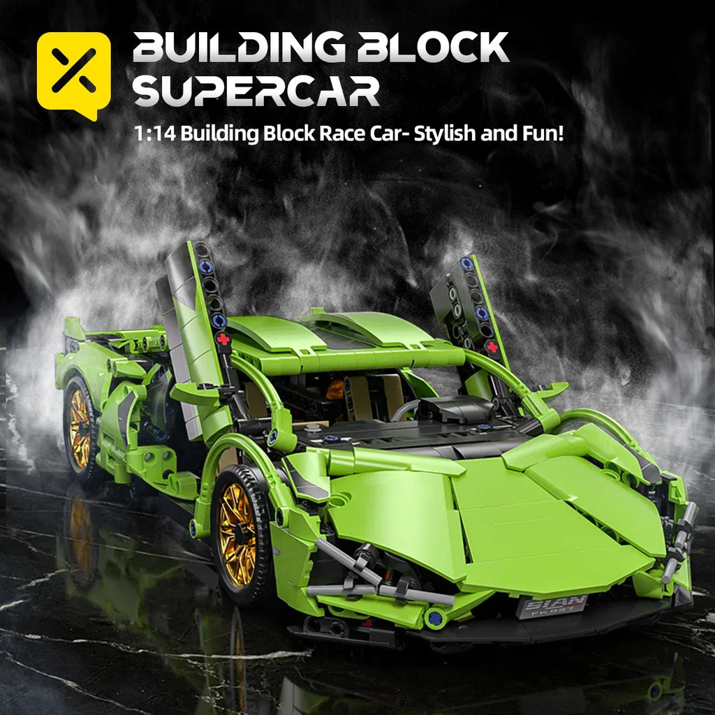 TOYLINX 1:14 Technical Building Blocks Racing Car Model - ShopHub