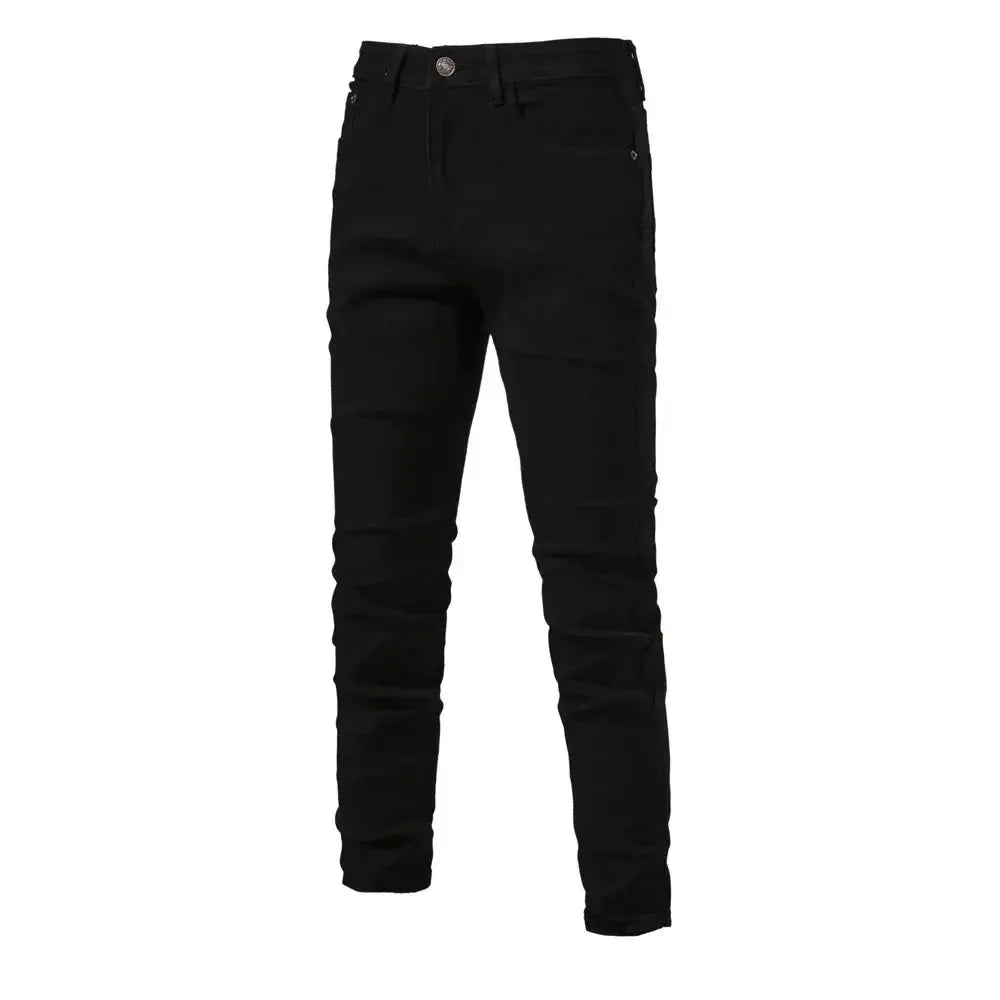 AIOPESON Men's Slim Fit Straight Jeans - ShopHub