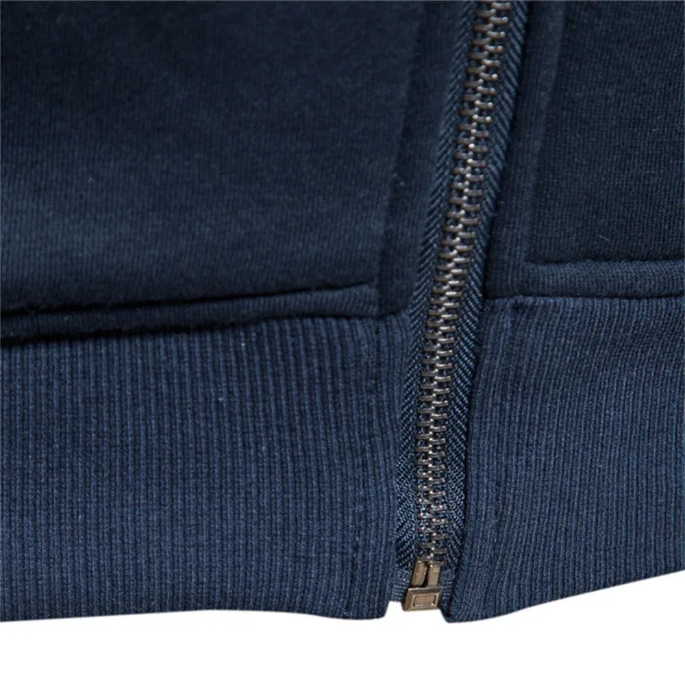 AIOPESON Cotton-Blend Zip-Up Sweatshirts - ShopHub