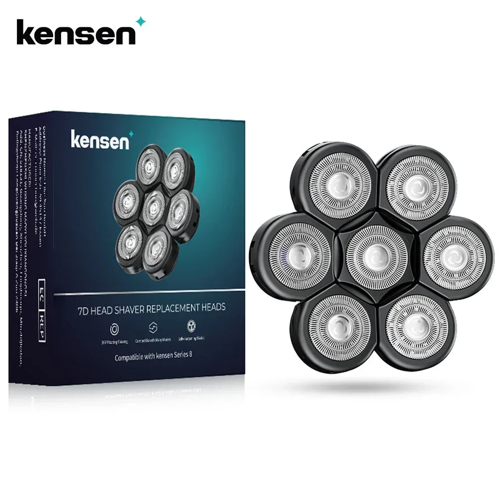 Kensen S8 7D 5 In 1 Electric Shaver Replacement Heads - ShopHub