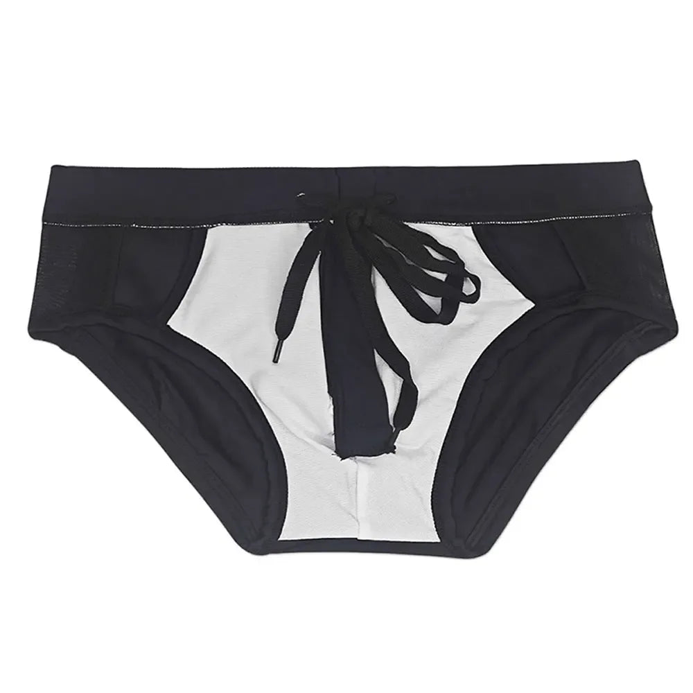 UXH Men's Zipper Swim Briefs - ShopHub