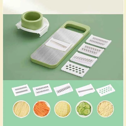 2025 NEW Multifunctional Kitchen Vegetable Cutter Household Hand Guard Shredder Stainless Steel Grater Potato Radish Grater Tool