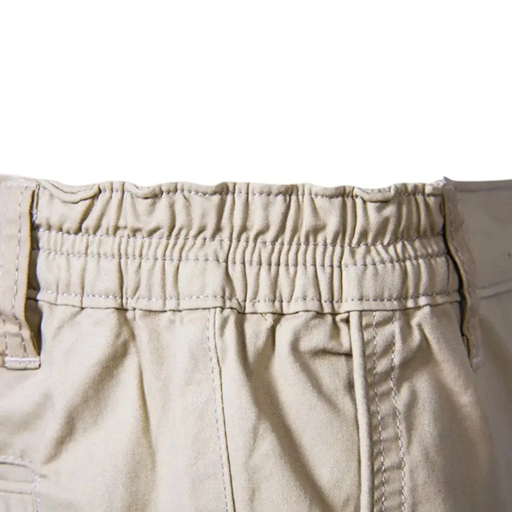 AIOPESON Men's 100% Cotton Solid Shorts - ShopHub