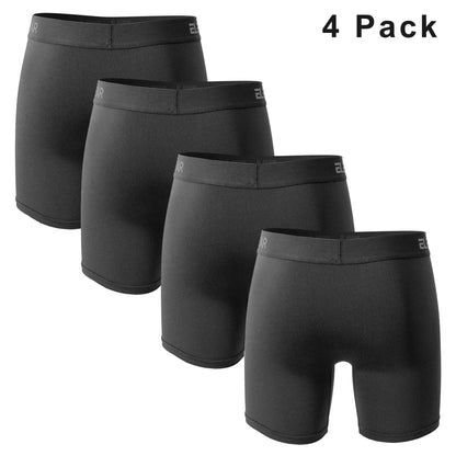 4 Pack Men's Breathable Boxershorts with Opening